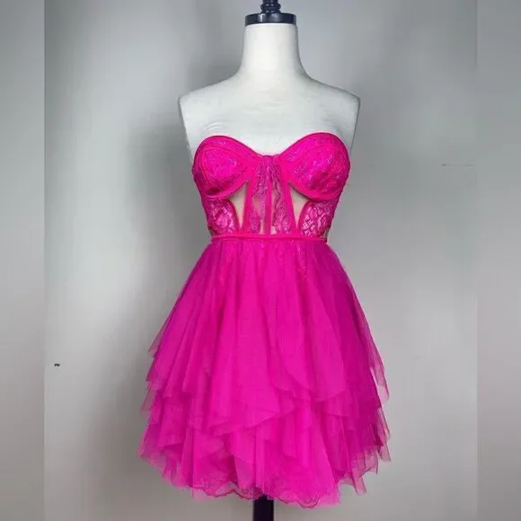 For Love & Lemons x Revolve Bustier Mini Dress - Picture 3 of 7